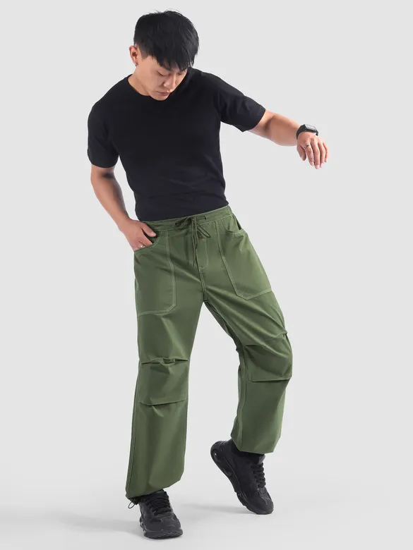 Sage Green Elasticated Cargo