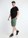 Sage Green Knitted Shorts for Men