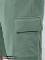 Sage Green Knitted Shorts for Men
