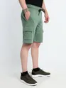 Sage Green Knitted Shorts for Men
