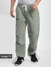 Tea Green Slant Pocket Cargo Pants
