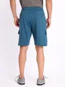 Teal Blue Knitted Shorts for Men