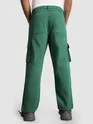 Tropical Green Statement Cargo Pants