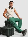 Tropical Green Statement Cargo Pants