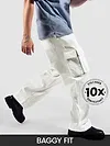 White Statement Cargo Pants