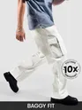 White Statement Cargo Pants