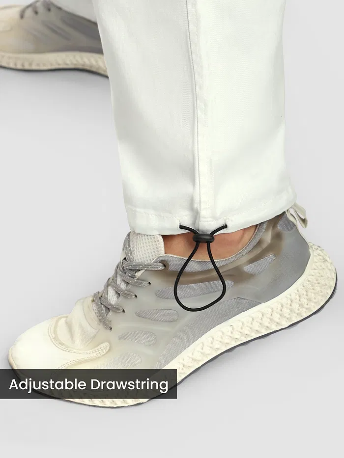 White Statement Cargo Pants