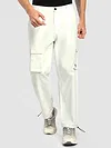 White Statement Cargo Pants