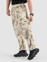 Beige Oversized Camo Cargo Pants