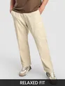 Beige Welt Pocketed Cargo Pants