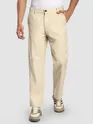 Beige Welt Pocketed Cargo Pants