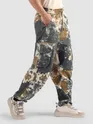 Dark Grey Oversized Camo Cargo Pants