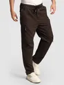Brown 4 Pocket Utility Zipper Cargo Pants