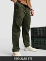 Olive 4 Pocket Utility Zipper Cargo Pants