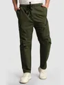 Olive 4 Pocket Utility Zipper Cargo Pants