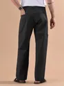 Black Houndstooth Cargo Trouser