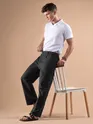 Black Houndstooth Cargo Trouser