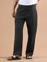 Black Houndstooth Cargo Trouser