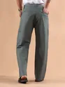 Dark Grey Houndstooth Cargo Trouser