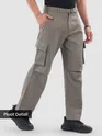 Grey Adjustable Waist Cargo Pants