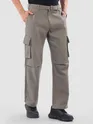 Grey Adjustable Waist Cargo Pants