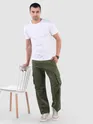 Olive Adjustable Waist Cargo Pants