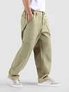 Khaki Side Elasticated Cargo Pants
