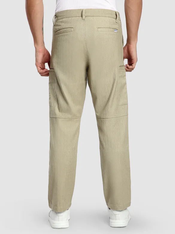 Khaki Welt Pocketed Cargo Pants