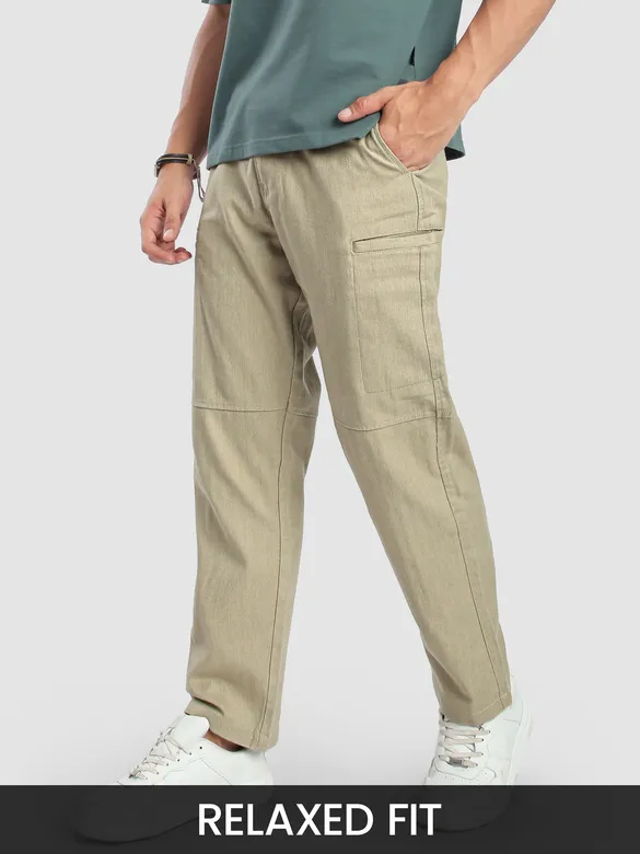 Khaki Welt Pocketed Cargo Pants