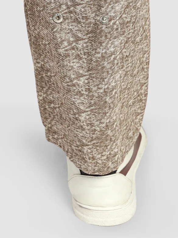 Beige Color Blast Cargo Pants