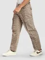 Beige Color Blast Cargo Pants