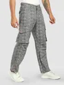 Grey Color Blast Cargo Pants