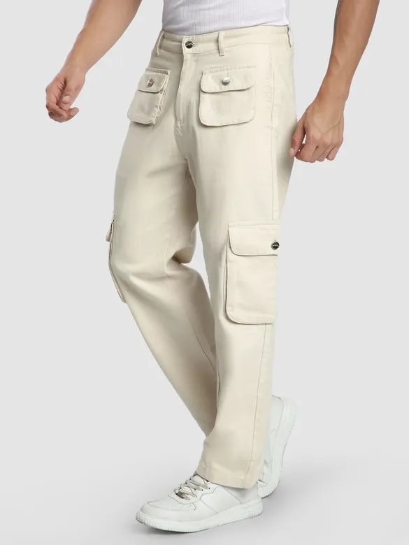 Off White Patch Pocket Cargo Pants