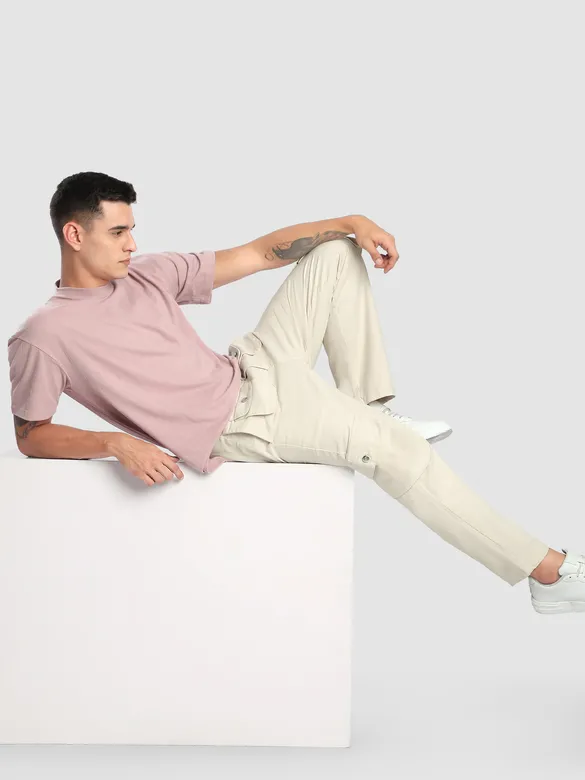 Off White Patch Pocket Cargo Pants