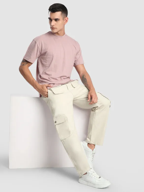 Off White Patch Pocket Cargo Pants