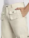Off White Patch Pocket Cargo Pants