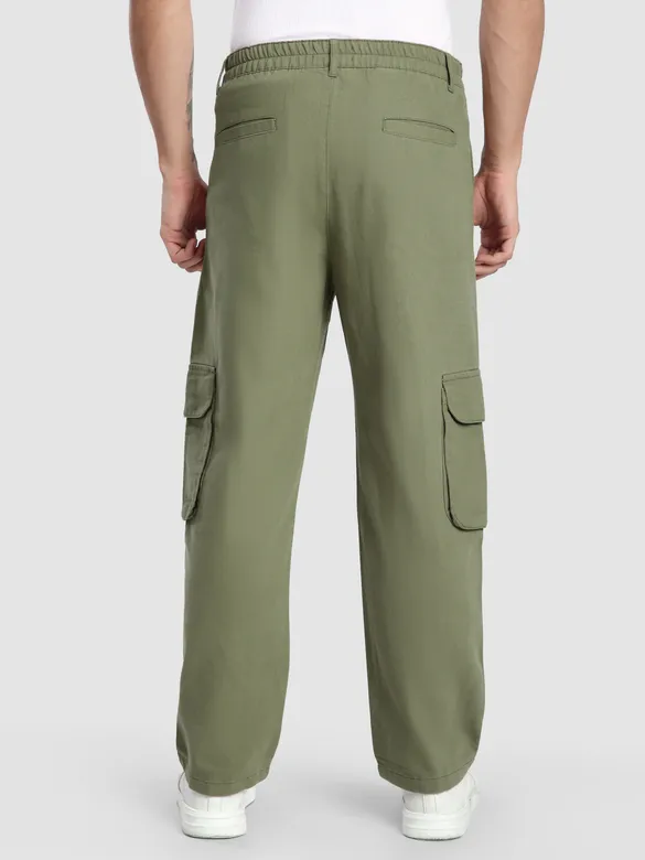 Olive Patch Pocket Cargo Pants