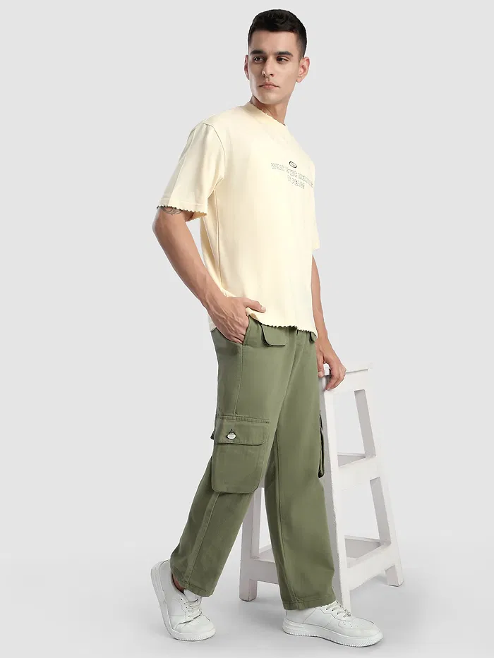 Olive Patch Pocket Cargo Pants