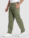 Olive Patch Pocket Cargo Pants