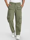 Olive Patch Pocket Cargo Pants