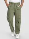 Olive Patch Pocket Cargo Pants