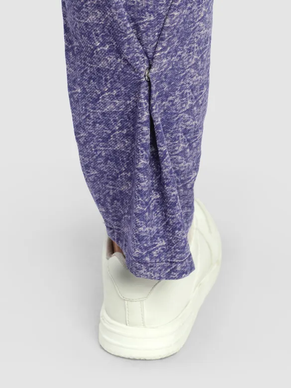 Purple Color Blast Cargo Pants