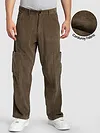Brown Corduroy Cargo Pants