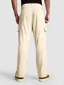Cream Oversize Corduroy Cargo Pants