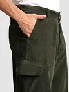 Olive Oversize Corduroy Cargo Pants