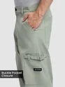 Pistachio Green Buckle Pocket Cargo Pants