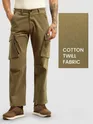 Brown 6-Pockets Cargo Pants