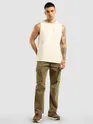 Brown 6-Pockets Cargo Pants