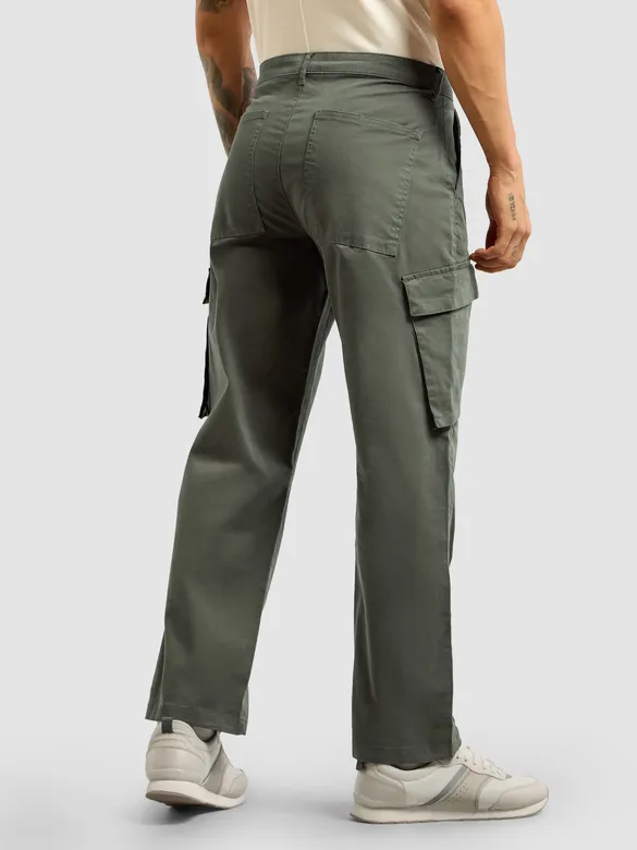 Dark Grey 6-Pockets Cargo Pants