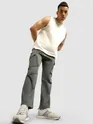 Dark Grey 6-Pockets Cargo Pants